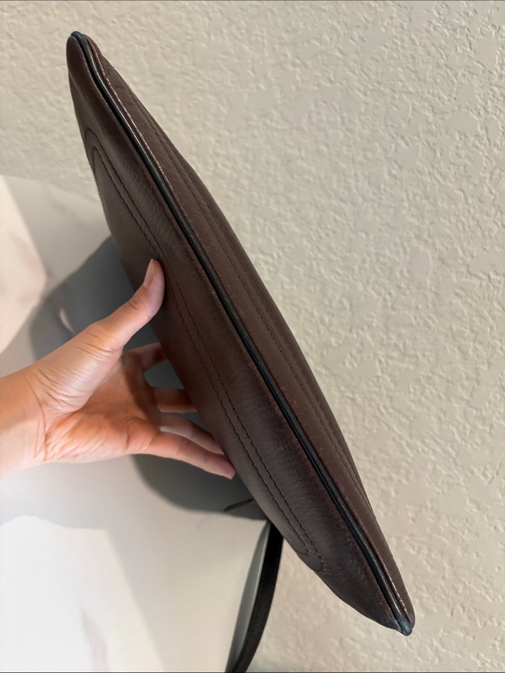 LOUIS VUITTON MM Pochette Chauny Shoulder Bag Brown Utah - Picture 11 of 16
